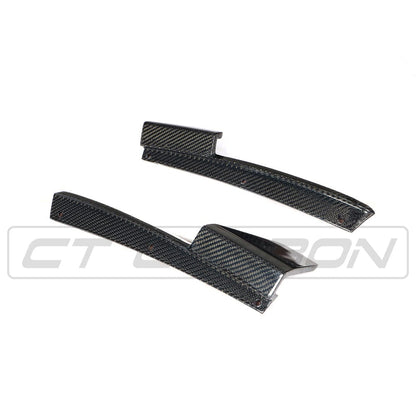 BMW X3 G01 2017-2021 Genuine Carbon Fibre (Fiber) Rear Corner Spats | Rear Bumper Corner/Side Splitters & Extensions | Valance Corner Trims/Canards | Diffuser Corner Covers – CT Carbon