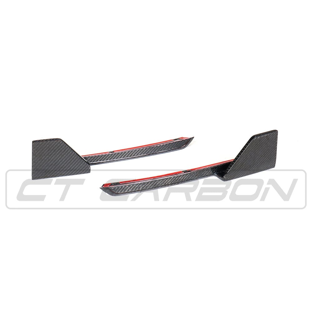 BMW X3 G01 2017-2021 Genuine Carbon Fibre (Fiber) Rear Corner Spats | Rear Bumper Corner/Side Splitters & Extensions | Valance Corner Trims/Canards | Diffuser Corner Covers – CT Carbon