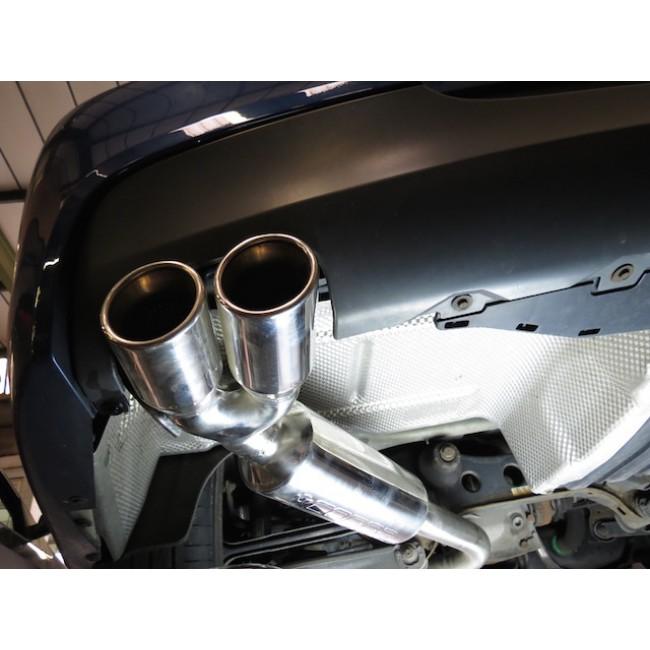 BMW 3 Series E90/E91 318d 320d Diesel Twin Exit Rear Box/Back Box/Muffler – Cobra Sport Performance Rear Silencer Exhaust Upgrade, Twin 3-inch Tips, 63.5mm Pipe, Fits Saloon & Touring, SE & M Sport (2005-2011)
