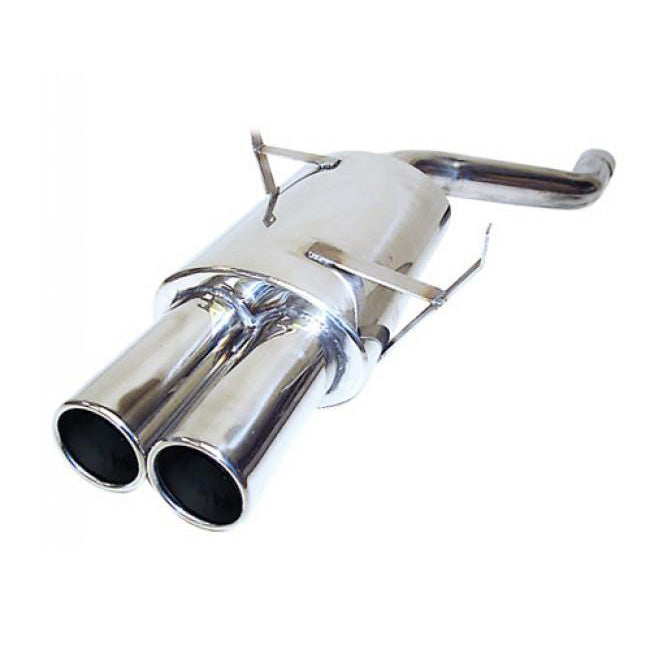 BMW 3 Series E46 328i Rear Box Back Box/Backbox Performance Exhaust - Cobra Sport Axle-Back Rear Silencer/Muffler, 63.5mm (2.5") Pipework, TP46 Twin 3" Tips - Centre Section Back Bolt-On - Single Inlet Fitment