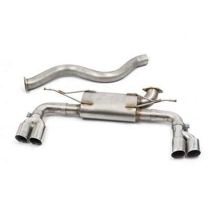 BMW 4 Series 430d F32 F33 F36 (2013-2020) Quad Exit/Quad Tip M4 Look Axle-Back Exhaust | Rear Silencer/Backbox/Muffler Conversion | T304 Stainless Performance System | Centre-Back | Diesel (Non AdBlue) | Fits M Sport Bumper | UK-Made