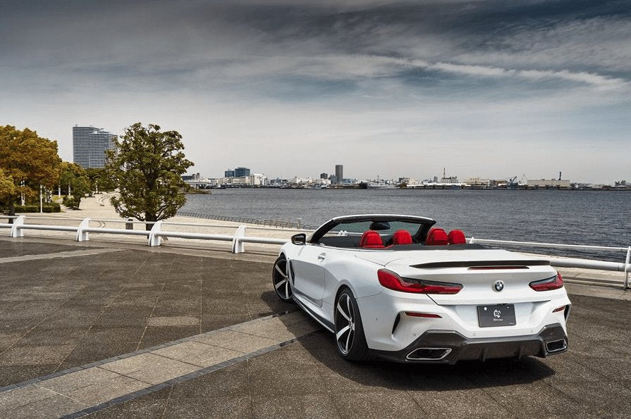 BMW 8 Series G14 & M8 F91 Convertible Carbon Fibre Rear Spoiler by 3DDesign (2019+)