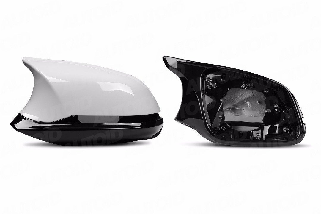 AUTOID TRE Performance Painted Wing Mirror Caps/Covers & Gloss Black Bezels for BMW F20 F30 F87 (1/2/3/4 Series, M2, i3 I01, X1 E84) â€“ OEM Colour Matched Replacement