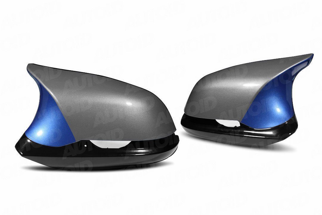 AUTOID TRE Performance Painted Wing Mirror Caps/Covers & Gloss Black Bezels for BMW F20 F30 F87 (1/2/3/4 Series, M2, i3 I01, X1 E84) â€“ OEM Colour Matched Replacement
