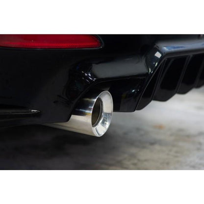 BMW 3 Series F30 F31 335i Exhaust Tips 3.5" Slip-On Tailpipe Trims Tip Finishers - OEM Style Twin Outlet Dual Exit - Stainless or Ceramic Black - M Performance/M Sport Look - Fits N55 - Direct Replacement 18307610633 - Cobra Sport