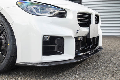BMW M2 G87 2023+ Carbon Fibre/Fiber Front Lip Spoiler Splitter - 3DDesign (3D Design) Pre-Preg 2x2 Twill Front Bumper Chin Spoiler Lower Splitter Aero Kit