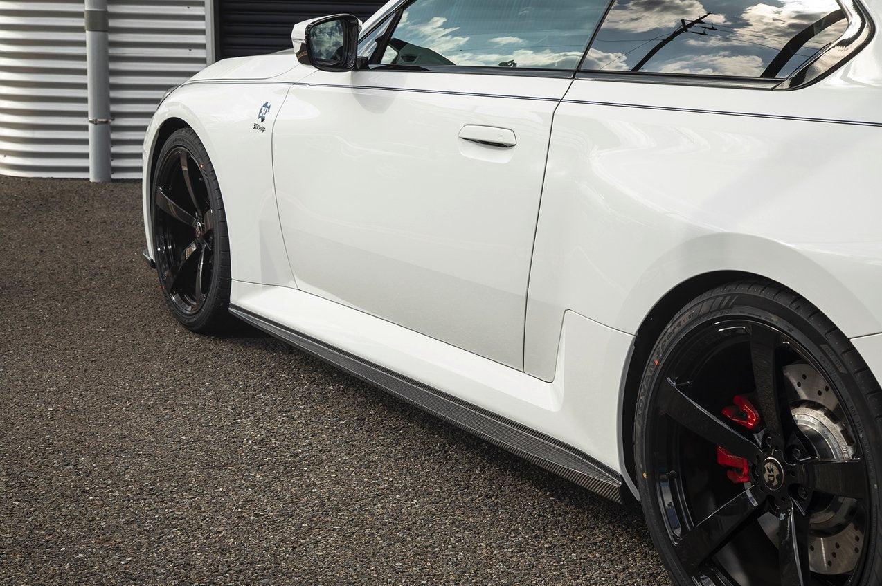 BMW M2 G87 Carbon Fibre/Carbon Fiber Side Skirts by 3D Design (2023+) – Side Skirt Extensions, Side Splitters, Rocker Panel/Sill Blades, Aero Body Kit/Ground Effects, 2x2 Twill Pre-Preg