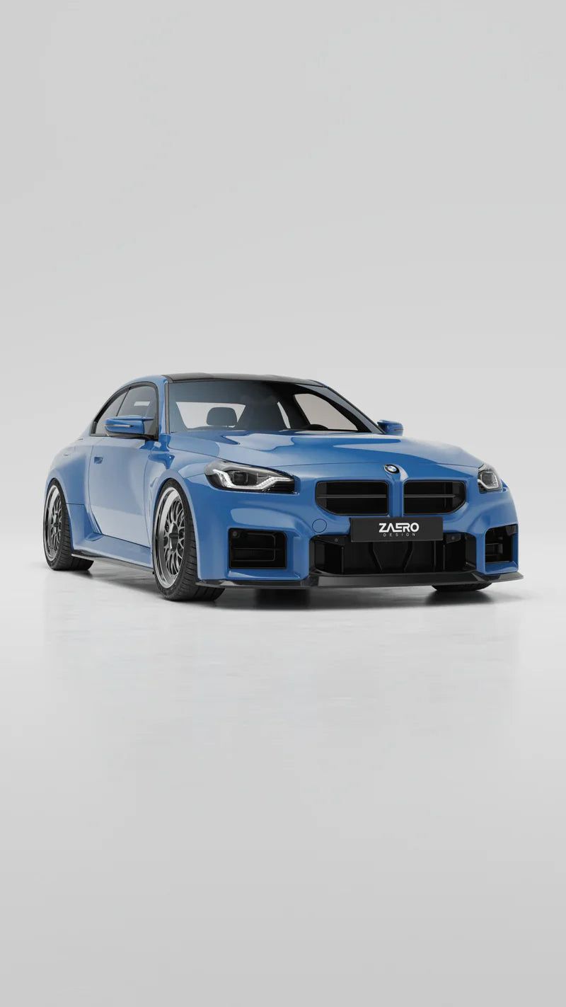 BMW M2 G87 EVO-S Gloss Black Side Skirts by ZAERO (2023+)