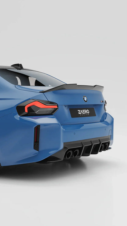 BMW M2 G87 EVO-S Gloss Black Rear Diffuser by ZAERO (2023+)