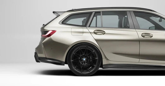 BMW M3 G80 G81 EVO-S Gloss Black Diffuser Extensions by ZAERO (2021+)