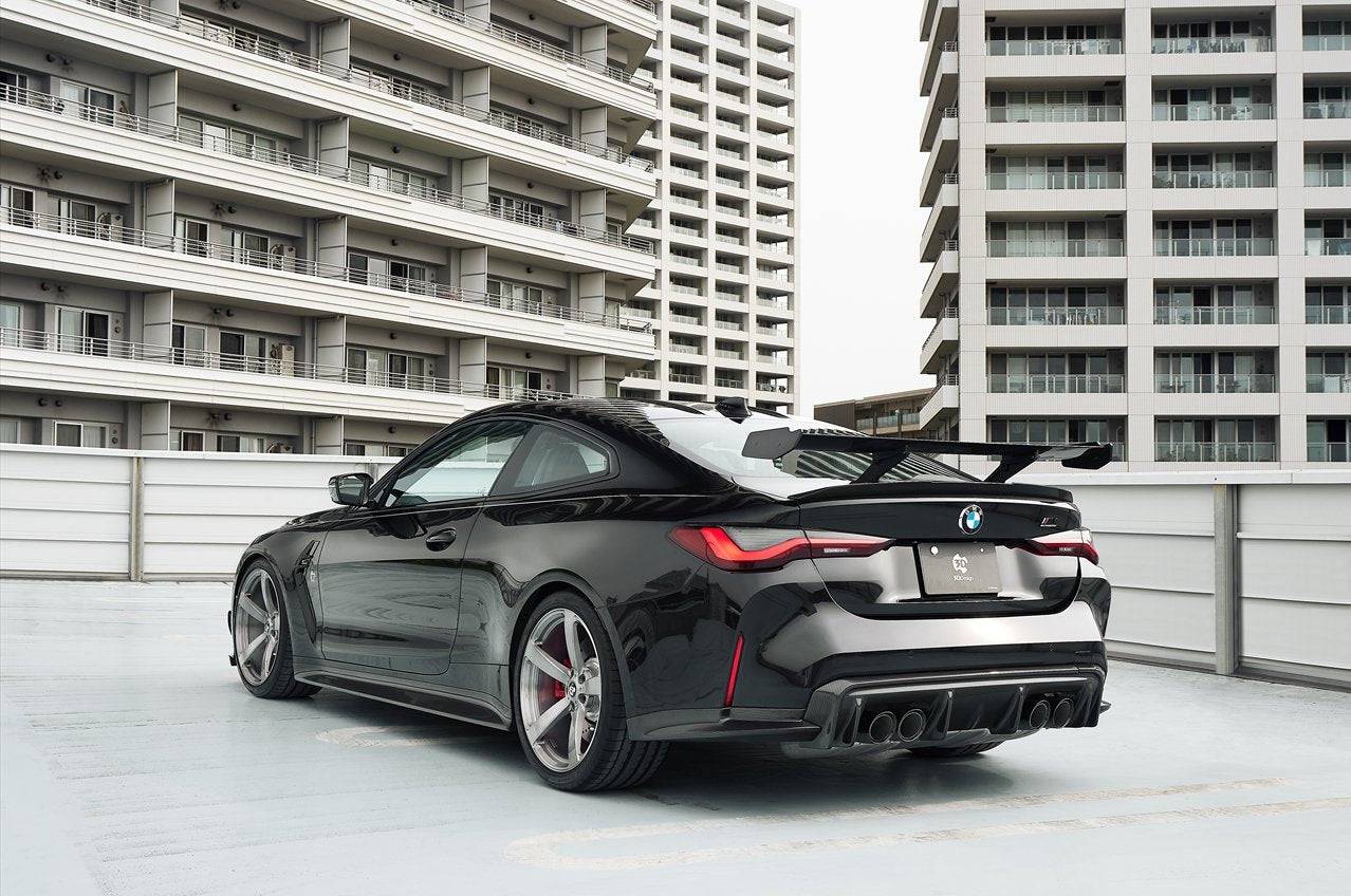 BMW M4 G82 Rear Wing/Trunk Spoiler - 3D Design Japan CFRP (Carbon Fibre/Fiber) Performance Aerofoil for M4 Coupe (2020+) - Boot Lid Wing, Track Downforce Upgrade