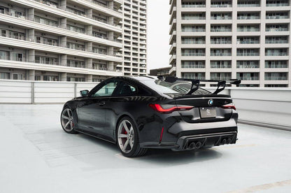 BMW M4 G82 Rear Wing/Trunk Spoiler - 3D Design Japan CFRP (Carbon Fibre/Fiber) Performance Aerofoil for M4 Coupe (2020+) - Boot Lid Wing, Track Downforce Upgrade