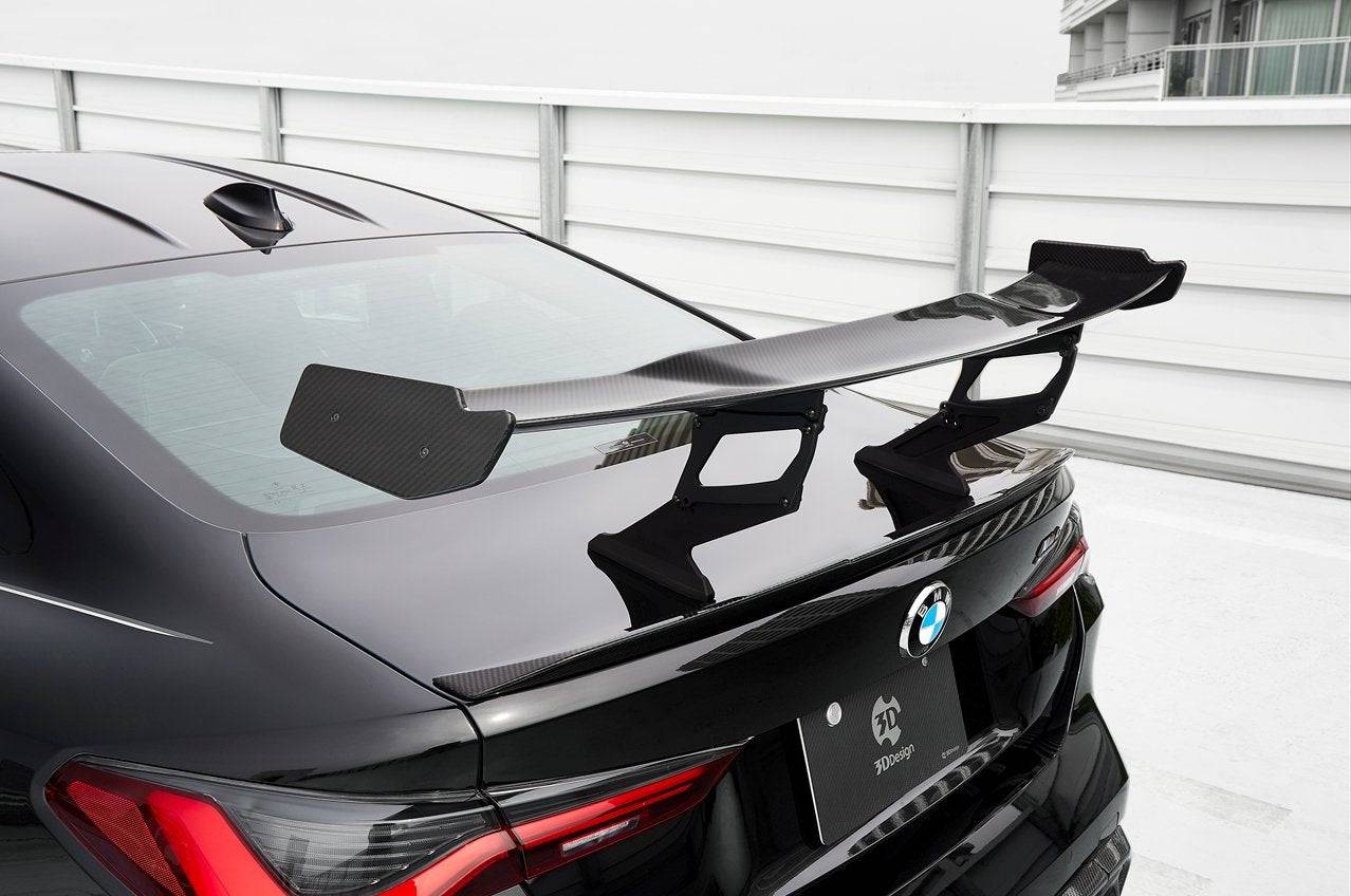 BMW M4 G82 Rear Wing/Trunk Spoiler - 3D Design Japan CFRP (Carbon Fibre/Fiber) Performance Aerofoil for M4 Coupe (2020+) - Boot Lid Wing, Track Downforce Upgrade