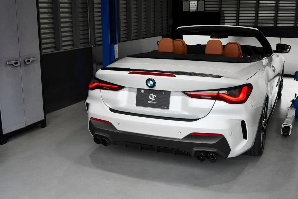 BMW M4 G83 Convertible Carbon Fibre Rear Spoiler by 3D Design (2020+)