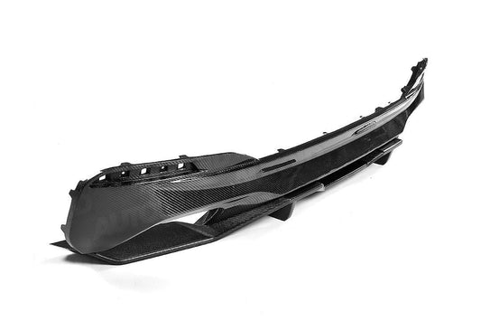 AUTOID GT Style Carbon Fibre Rear Diffuser Valance for BMW 5 Series G30 G31 2018+ - OEM Fit Carbon Rear Bumper Insert Splitter Trim - Gloss 2x2 Twill Weave - Fits 520i 530d xDrive 540i xDrive M550d xDrive - Saloon Sedan and Touring Estate Aero Upgrade