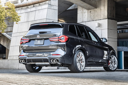 BMW X3 G01 & X4 G02 Carbon Fibre Side Skirts by 3D Design (2018+ LCI) – Full Length CFRP Side Skirt Extensions, Rocker Panel/Sill Extensions, Aero Side Splitters / Side Blades – Gloss Carbon Fiber Body Kit Upgrade for M Sport