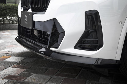 3D Design Polyurethane (PU) Front Lip Splitter/Chin Spoiler for BMW X3 G01 & X4 G02 M Sport LCI Facelift 2021+ – Front Bumper Lip, Front Bumper Extension, Lower Valance Upgrade