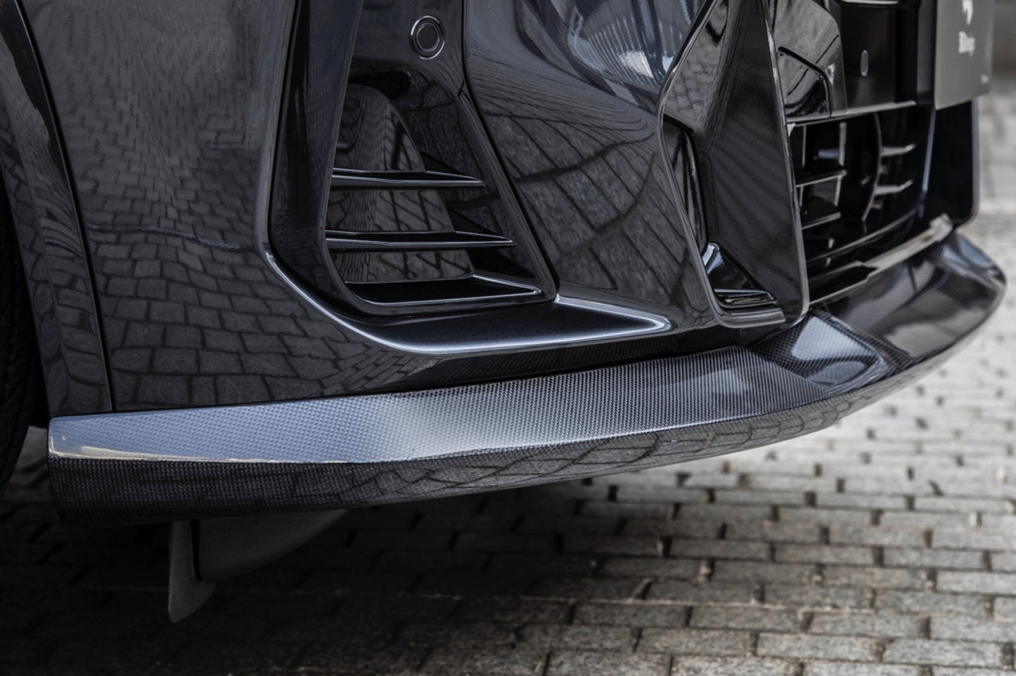 BMW X3 G01 LCI M Sport (2021+) Carbon Fibre (Carbon Fiber) Front Splitter / Front Lip Spoiler by 3D Design - CFRP Front Bumper Lip, Chin Spoiler, Facelift Lower Valance, OEM+ Japanese Aero Upgrade