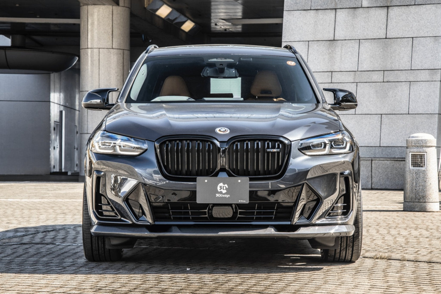 BMW X3 G01 LCI M Sport (2021+) Carbon Fibre (Carbon Fiber) Front Splitter / Front Lip Spoiler by 3D Design - CFRP Front Bumper Lip, Chin Spoiler, Facelift Lower Valance, OEM+ Japanese Aero Upgrade