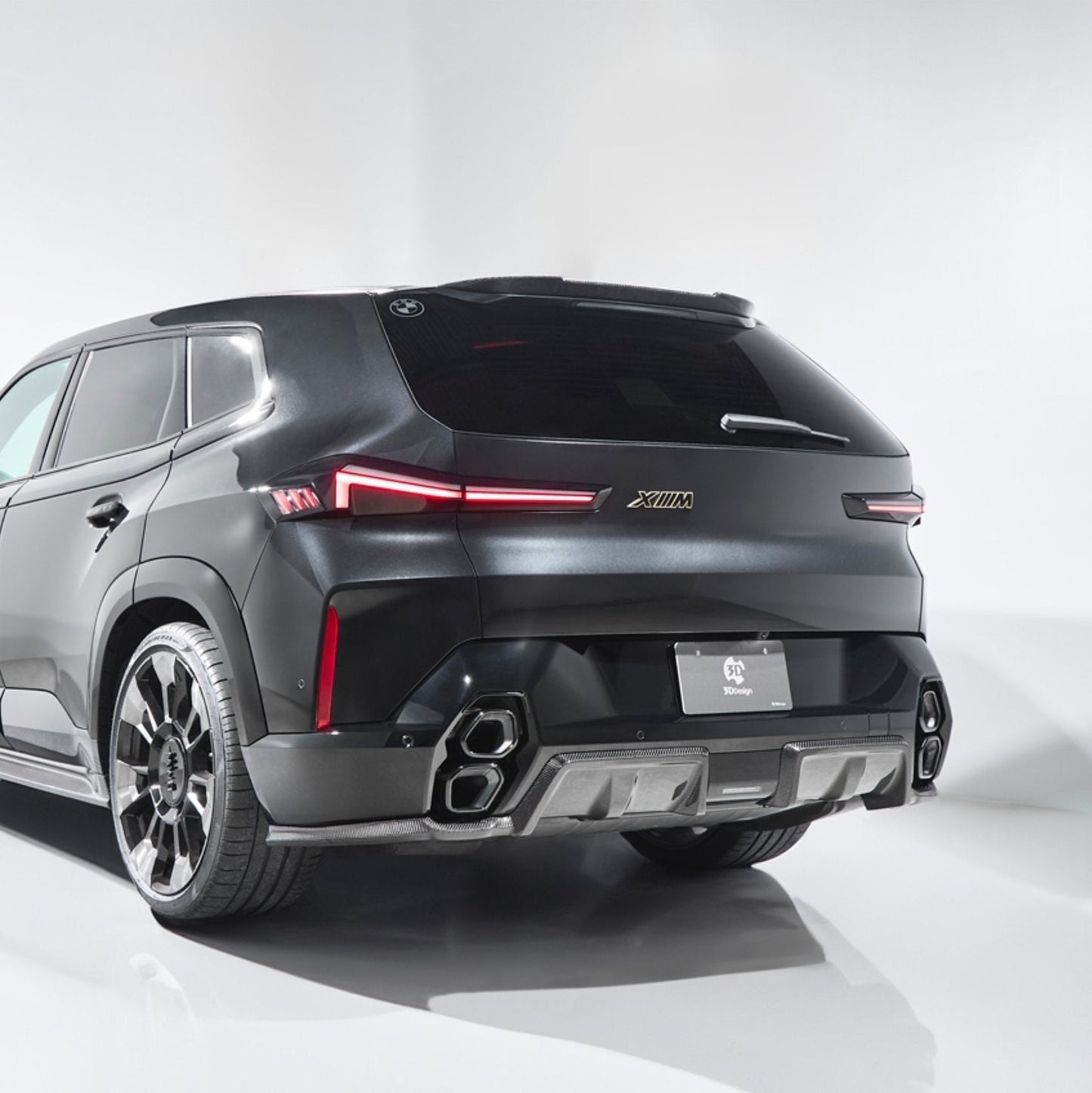 BMW XM G09 Carbon Fibre/Fiber Rear Diffuser – 3D Design Rear Valance, Rear Bumper Diffuser, Rear Splitter, Lower Bumper Trim, Under Spoiler Aero (2023+), Body Kit Upgrade