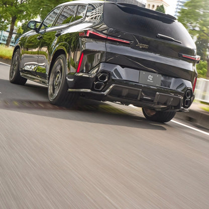 BMW XM G09 Carbon Fibre/Fiber Rear Diffuser – 3D Design Rear Valance, Rear Bumper Diffuser, Rear Splitter, Lower Bumper Trim, Under Spoiler Aero (2023+), Body Kit Upgrade