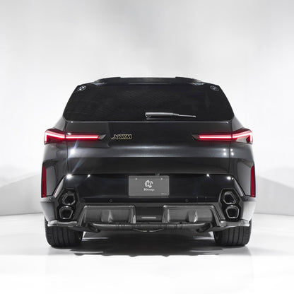BMW XM G09 Carbon Fibre/Fiber Rear Diffuser – 3D Design Rear Valance, Rear Bumper Diffuser, Rear Splitter, Lower Bumper Trim, Under Spoiler Aero (2023+), Body Kit Upgrade
