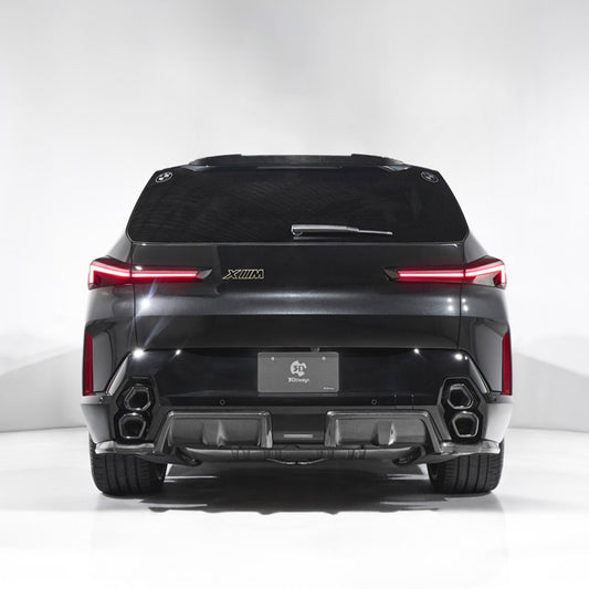 BMW XM G09 Carbon Fibre/Fiber Rear Diffuser – 3D Design Rear Valance, Rear Bumper Diffuser, Rear Splitter, Lower Bumper Trim, Under Spoiler Aero (2023+), Body Kit Upgrade