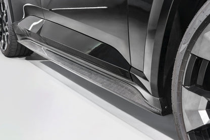BMW XM G09 Carbon Fibre/Carbon Fiber Side Skirts by 3D Design – Side Skirt Extensions, Rocker Panel Sill Extensions, Aero Side Splitters/Blades (2023+)