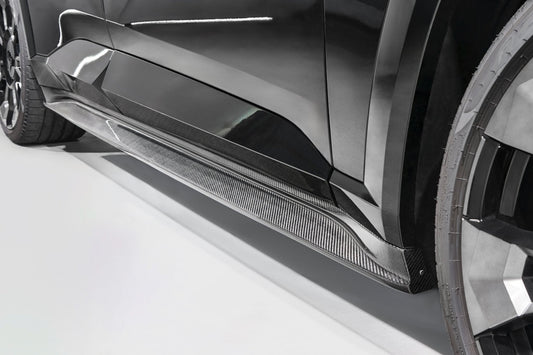 BMW XM G09 Carbon Fibre/Carbon Fiber Side Skirts by 3D Design – Side Skirt Extensions, Rocker Panel Sill Extensions, Aero Side Splitters/Blades (2023+)