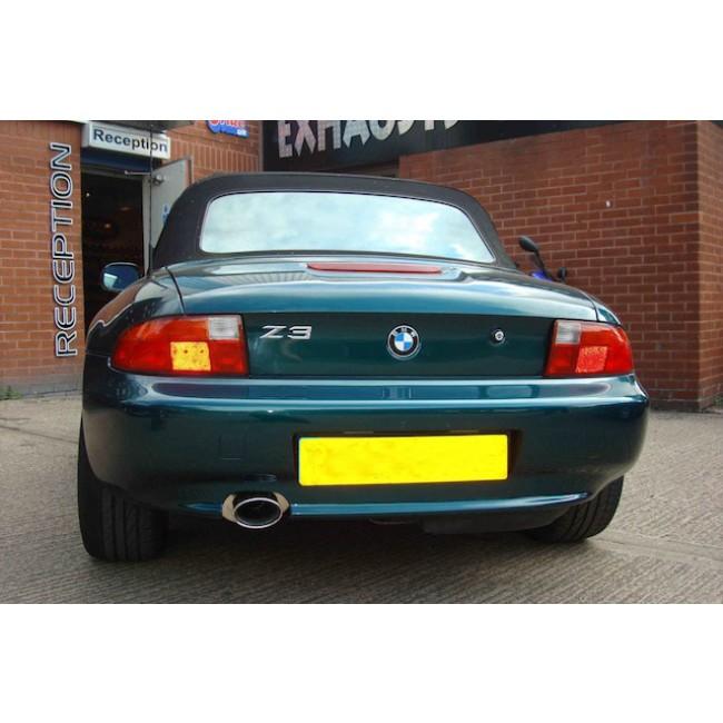 BMW Z3 1.9i M44 (M44B19) Cat-Back/Catback Performance Sports Exhaust by Cobra Sport - E36/7 Roadster Back Box & Centre Section, 57mm (2.25in) Pipework, TP67 120x80 Oval Tip, Bolt-On Upgrade