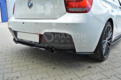 Maxton Design - CENTRAL REAR SPLITTER BMW 1 F20/F21 M-POWER (WITHOUT VERTICAL BARS)
