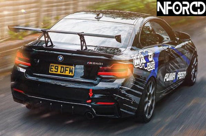 MGC Modifications Side-Mount Bootlid/Trunk Rear Wing Spoiler for BMW 2 Series F22 & M2 F87 - Track Day Motorsport Aerofoil - Fits M240i B58, 220i 228i 230i M235i Coupe (2014-2021)