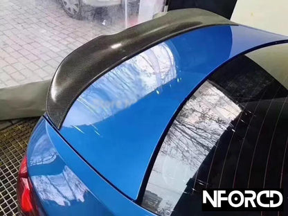 BMW 2 Series F22 & M2 F87 2014-2018 Rear Boot Lid/Trunk Lid Lip Spoiler - Carbon Fibre/Carbon Fiber or Gloss Black Ducktail Decklid Wing - Fits M235i Coupe - Performance Tailgate Edge Spoiler
