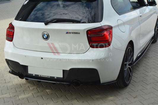 ** CLEARANCE ** Maxton Design - Central Rear Splitter (Vertical Bars) BMW 1 F20 / F21 (NO RETURN)