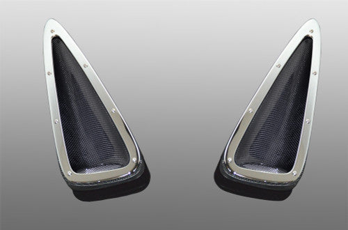 Genuine AC Schnitzer Carbon Fibre Bonnet Louvres (Pair) for BMW X5 E70 2007–2013 – Carbon Fiber Hood Vents, Heat Extractor Air Outlet Grilles – Exterior Styling Upgrade, OEM+ Fitment