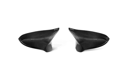 Akrapovic Carbon Fibre/Fiber Mirror Caps for BMW M2 F87 2016-2017 – High Gloss Wing/Side Door Mirror Covers Pair (Left & Right) – Genuine Replacement Carbon Mirror Housings OEM Fit Upgrade