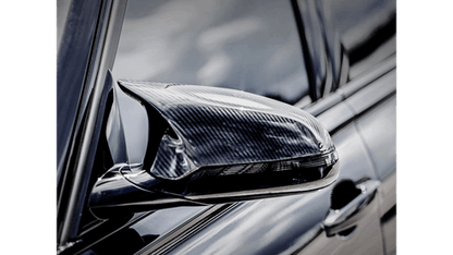 Genuine Akrapovic High-Gloss Carbon Fibre Wing/Side Mirror Covers Caps Set - BMW M2 Competition F87/F87N OPF/GPF 2018 Spec LHD Only - Replacement Door Mirror Housings Shell Pair