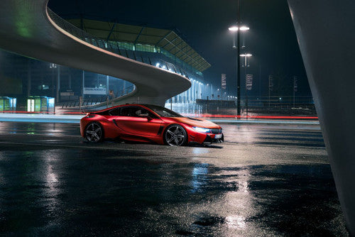 AC Schnitzer Carbon Fibre/Carbon Fiber Front Cooling Ducts/Brake Cooling Kit for BMW i8 (2014-2020) - CFRP Front Bumper Air Inlet/Intake Scoops Vents - Fits Coupe & Roadster - Performance Aero Upgrade