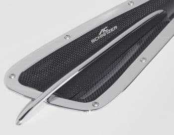Genuine AC Schnitzer Carbon Fibre/Fiber Bonnet Vents, Hood Vents, Air Outlets/Extractors & Louvres for BMW X6 F16 2013–2019 | Gloss Carbon OEM Fit Inserts/Trims | Fits xDrive 28i 30d 35i 40d 50i M50d | PN 4161215310
