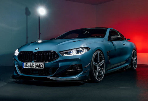 AC Schnitzer Carbon Fibre (Carbon Fiber) Front Spoiler Elements for BMW 8 Series G14/G15 (M Sport) – Front Lip Aero Blades Canards Winglets Splitter Extensions Front Bumper Trim