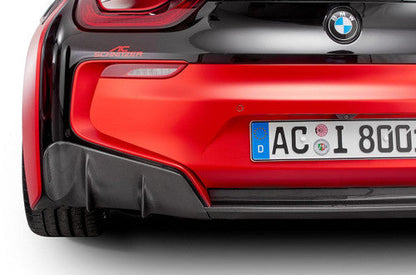 AC Schnitzer BMW i8 Carbon Fibre/Carbon Fiber Rear Diffuser – Rear Valance, Undertray, Rear Bumper Diffuser Insert & Rear Splitter – Genuine 3‑Piece Aero Styling Upgrade (2014–2020)
