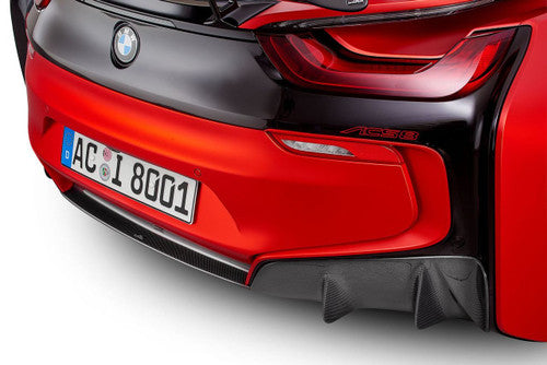 AC Schnitzer BMW i8 Carbon Fibre/Carbon Fiber Rear Diffuser – Rear Valance, Undertray, Rear Bumper Diffuser Insert & Rear Splitter – Genuine 3‑Piece Aero Styling Upgrade (2014–2020)