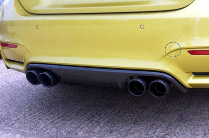 Genuine AC Schnitzer (ACS) Carbon Fibre/Fiber Rear Diffuser Valance Insert for BMW M4 F82 F83 (F8x) Coupe & Convertible 2014-2020 – Gloss Carbon Quad Exhaust/Quad Exit Rear Bumper Aero Upgrade