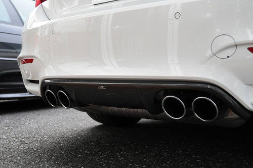 Genuine AC Schnitzer (ACS) Carbon Fibre/Fiber Rear Diffuser Valance Insert for BMW M4 F82 F83 (F8x) Coupe & Convertible 2014-2020 – Gloss Carbon Quad Exhaust/Quad Exit Rear Bumper Aero Upgrade