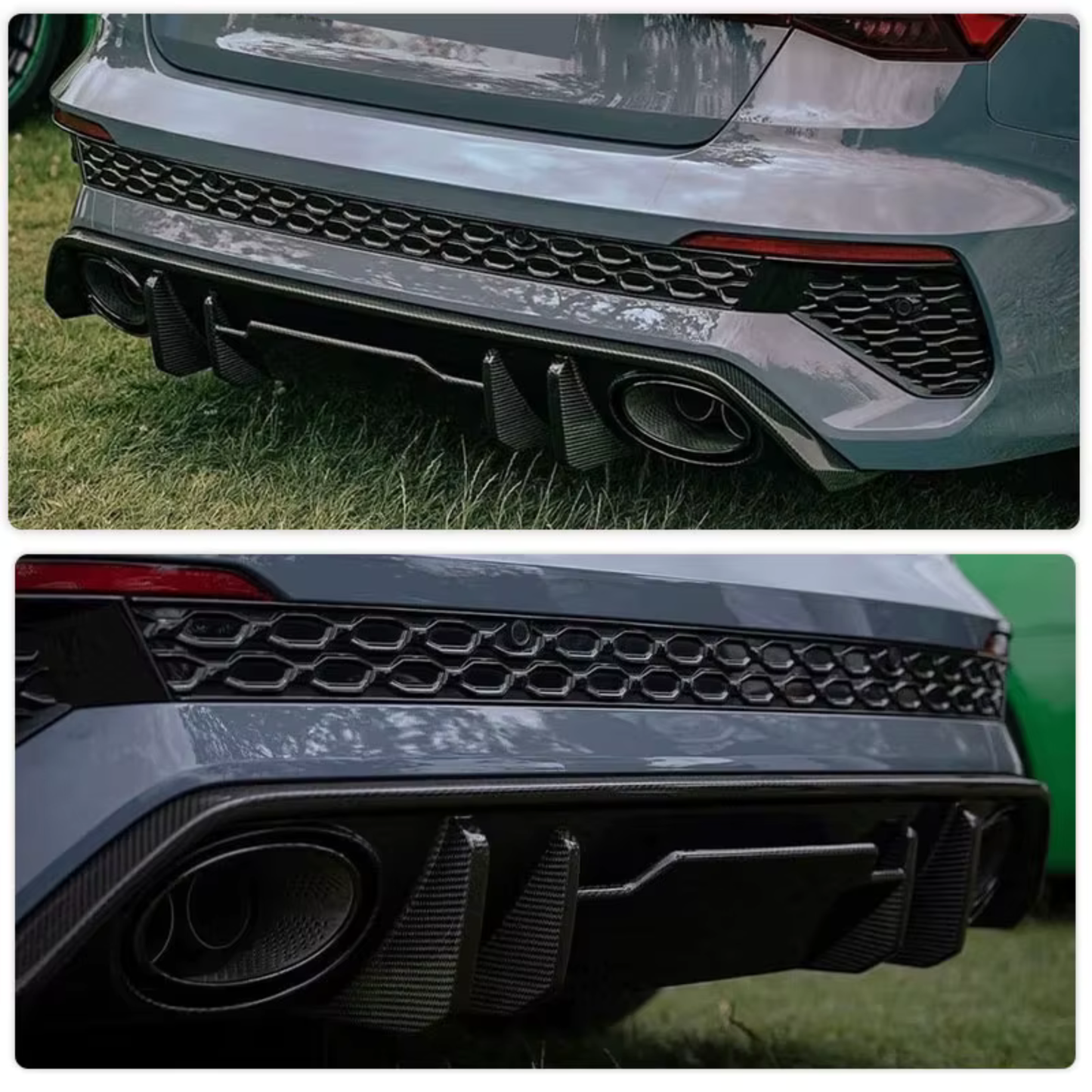 Audi RS3 8Y 2021+ Carbon Fiber Rear Diffuser Kit
