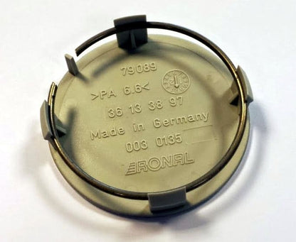 AC Schnitzer Centre/Center Cap Silver – Genuine OEM Replacement Wheel Hub/Rim Cap Badge Emblem – Fits Type II, Type III, Type II Racing, Type III Racing (Type I except 7.5Jx16) – For AC Schnitzer/BMW ACS Alloys – Part 36133897 – Replaces 3613 10 110