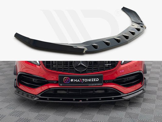 Maxton Design - FRONT SPLITTER V.1 MERCEDES A45 AERO W176 FACELIFT (2015-2018)