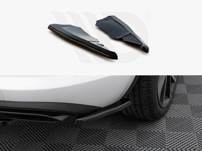 Maxton Design - REAR SIDE SPLITTERS SKODA KODIAQ SPORTLINE *VERSION WITH MUDFLAPS* (2017-2021)