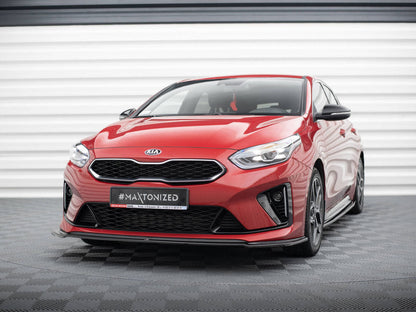 Maxton Design - FRONT SPLITTER V.2 KIA CEED GT / GT-LINE MK3 / PROCEED MK1