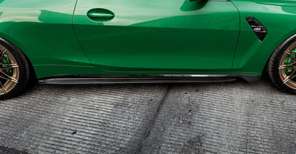 BMW M4 G82 G83 EVO-S Gloss Black Side Skirts by ZAERO (2021+)